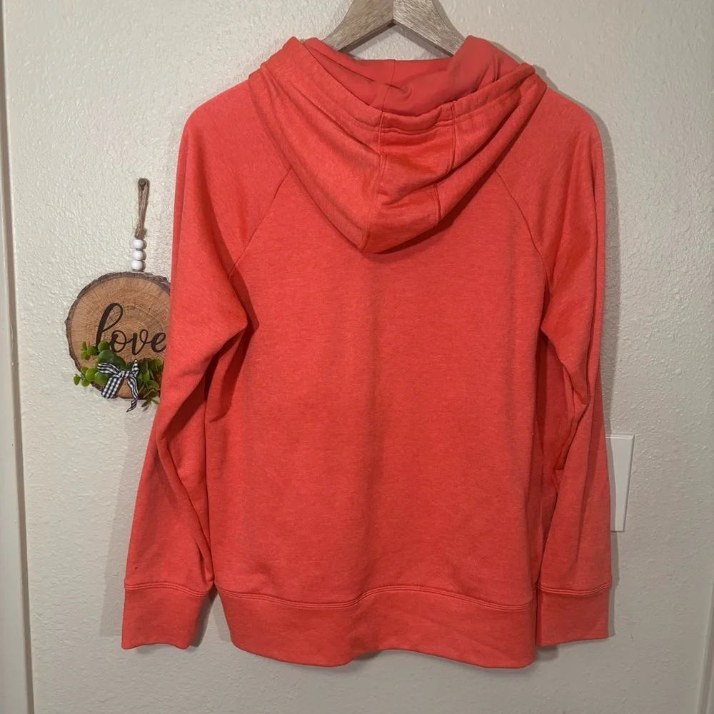 Under Armour Women's Neon Orange Gray Camo Hoodie Size M